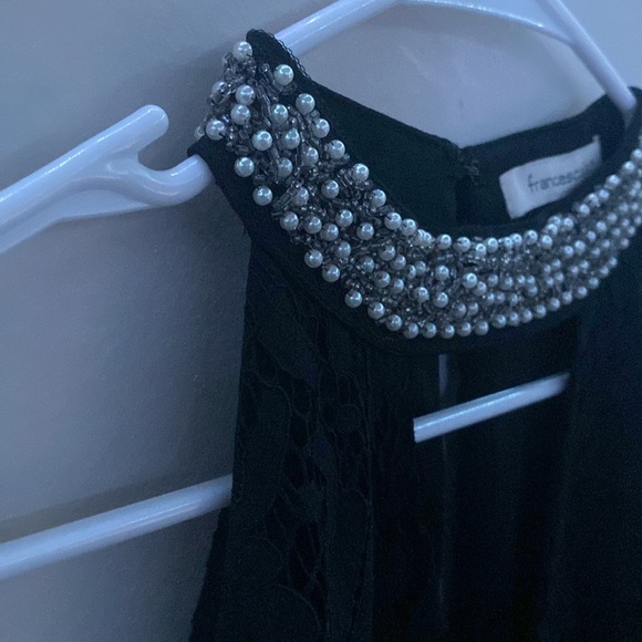 Francesca’s Black Lace Dress Size L - Picture 2 of 8